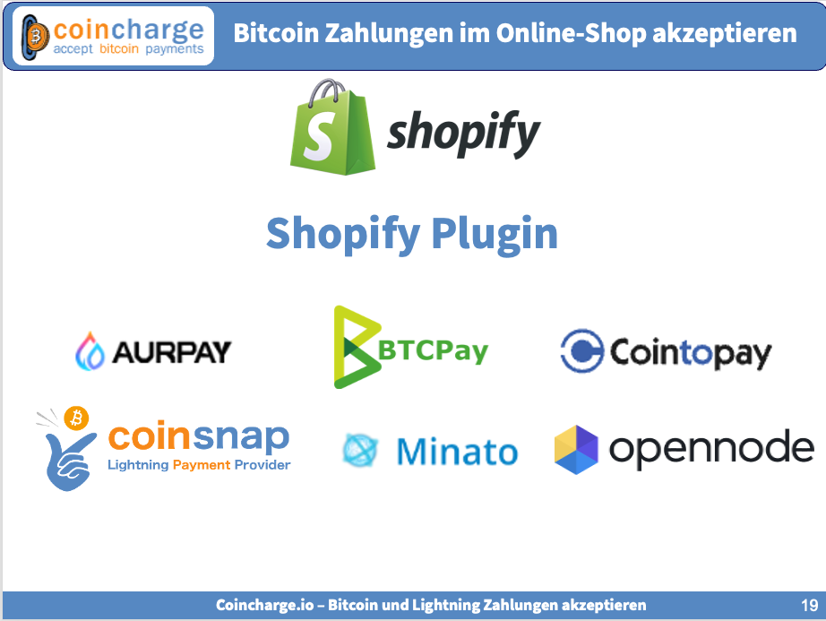 Bitcoin mit Shopify akzeptieren