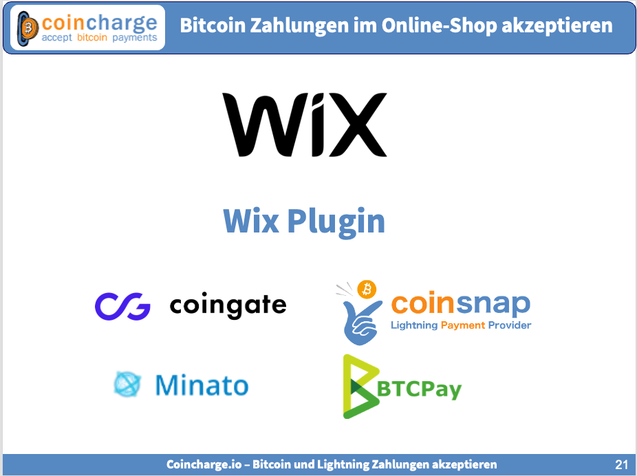 Bitcoin mit Wix akzeptieren