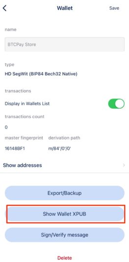 xPub - where can I find the xPub key from my wallet?