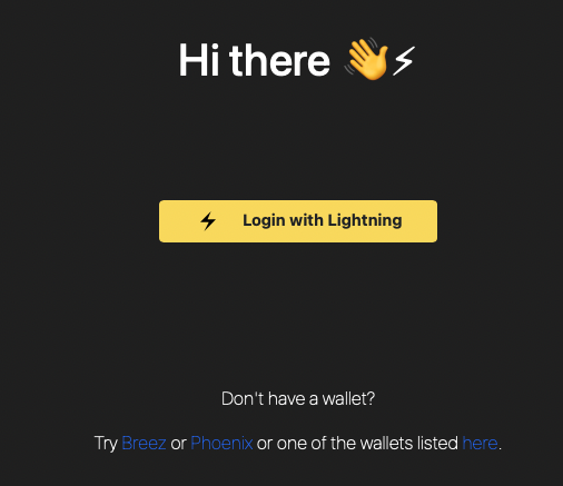 LNURL-Auth per Lightninglogin.live