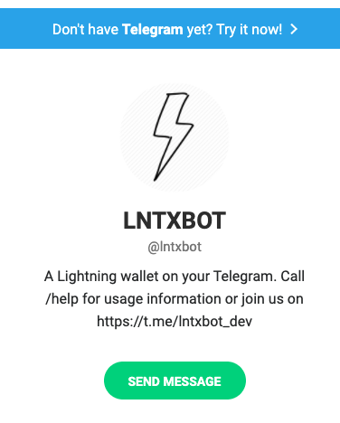 lntxbot Lightning Wallet