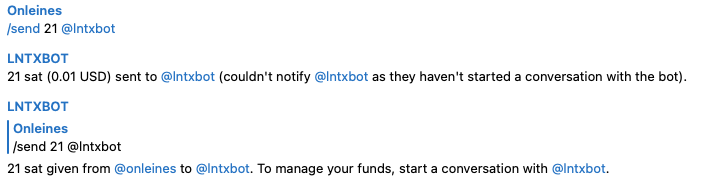 /send lntxbot /send lntxbot