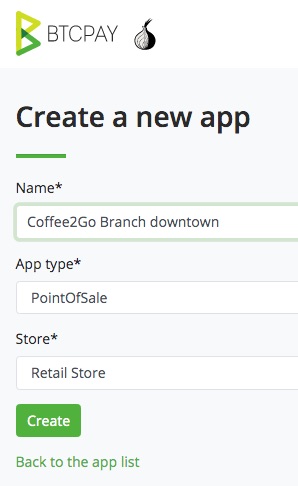 Create a new Point of Sale App