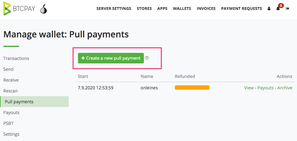 Bitcoin Payout Wallet Create New Payments