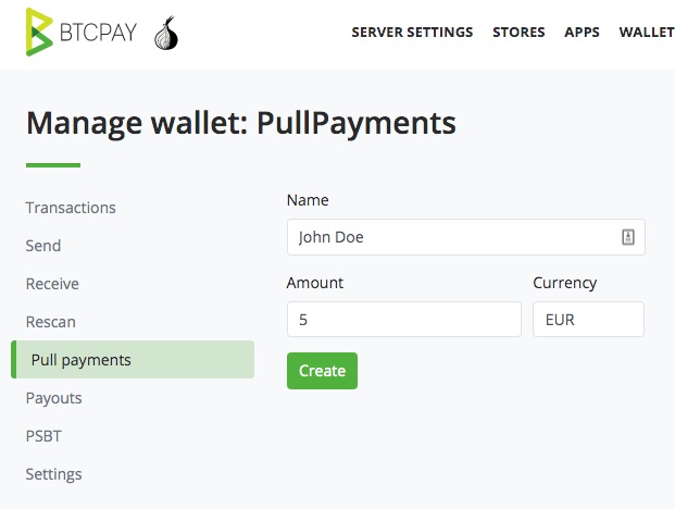 Bitcoin withdrawal amount specify