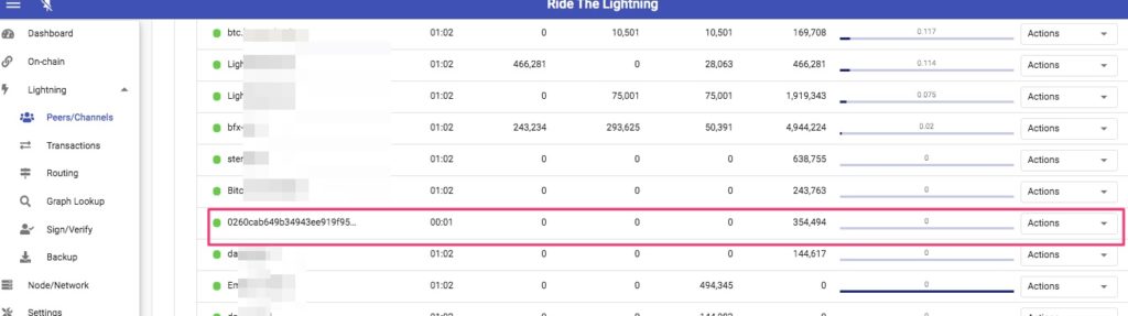 Electrum Lightning Wallet channel connect