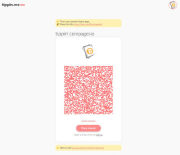 Tippin.me Coinpages.io