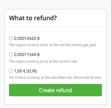 can you refund bitcoins