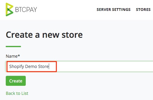 Bitcoin Shopify Demo Store