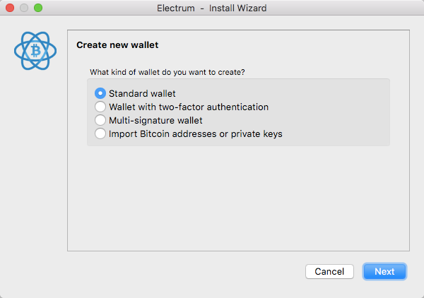 2 Electrum standard wallet 1