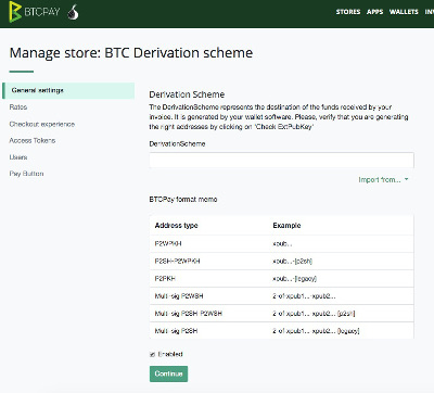 3 BTC Derivation scheme