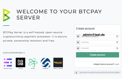 Willkommen bei BTCPayServer