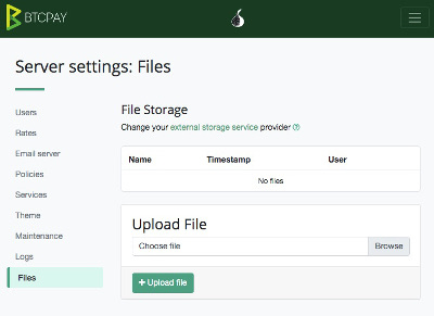 Files uploaden