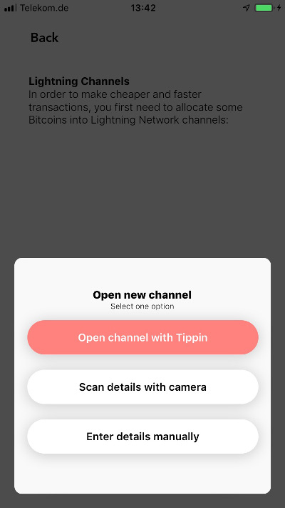 Tippin.me Channel eröffnen