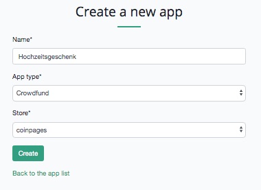 Create a new Crowdfunding App