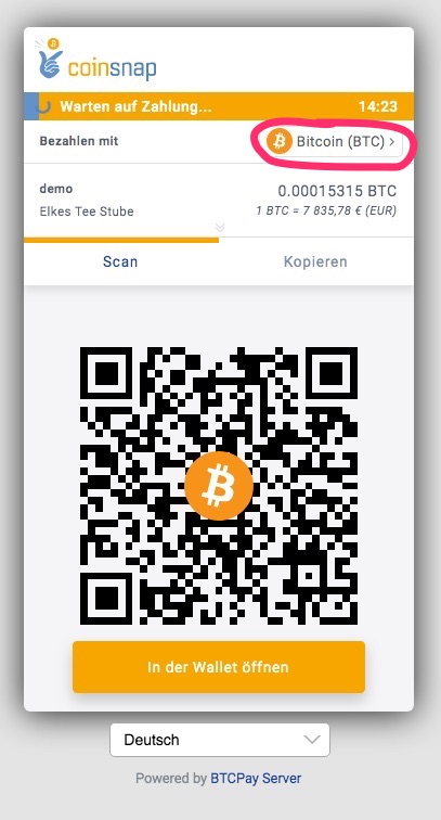 Create payment page Create payment page