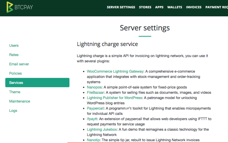 Übersicht C-Lightning Anwendungen