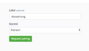 Bitcoin Abozahlung request pairing