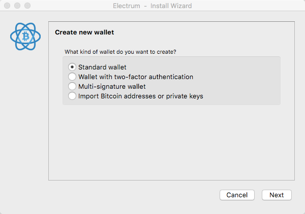 Electrum-Wallet Standard Wallet