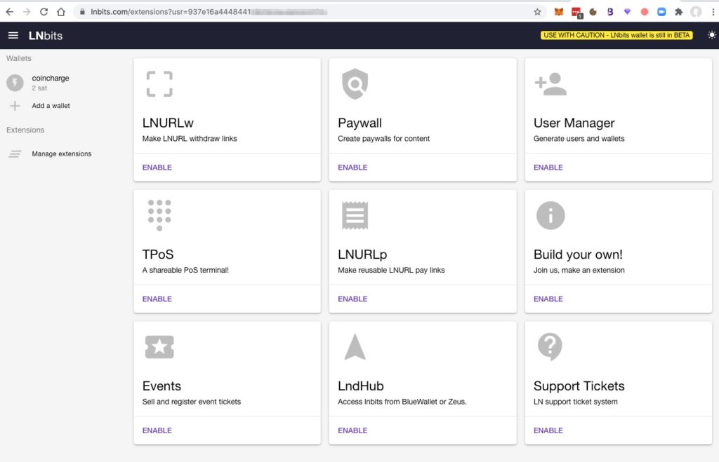 LNbits Extension Overview