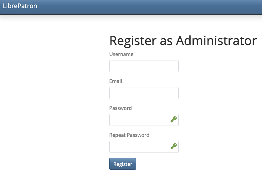LibrePatron Admin Setup
