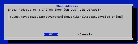 Address of a IP2TOR Shop