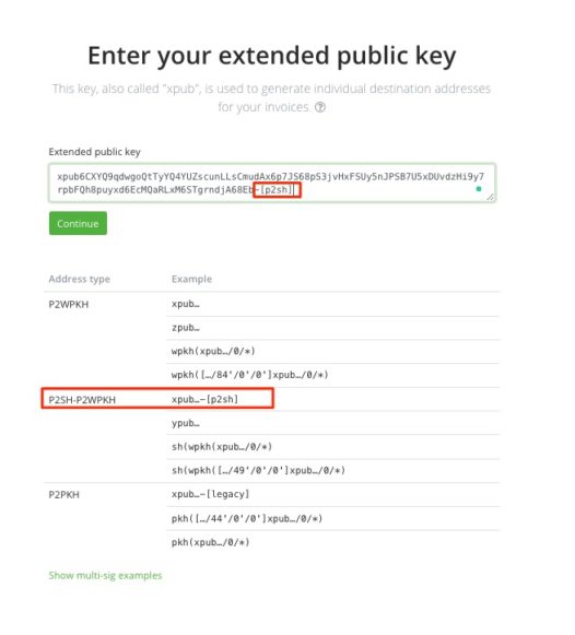 Use xPub Key from Raspiblitz with external BTCPay Server