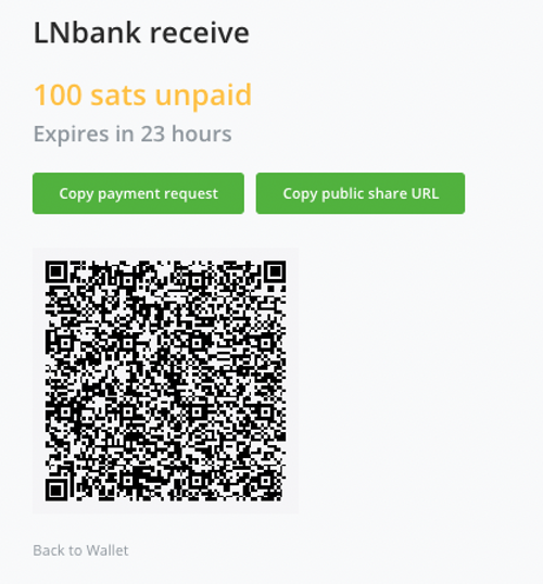 lnbank wallet receive