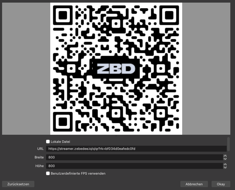 Zebedee QR Code