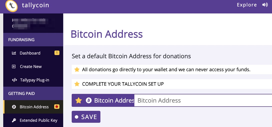 tallycoin bitcoin address