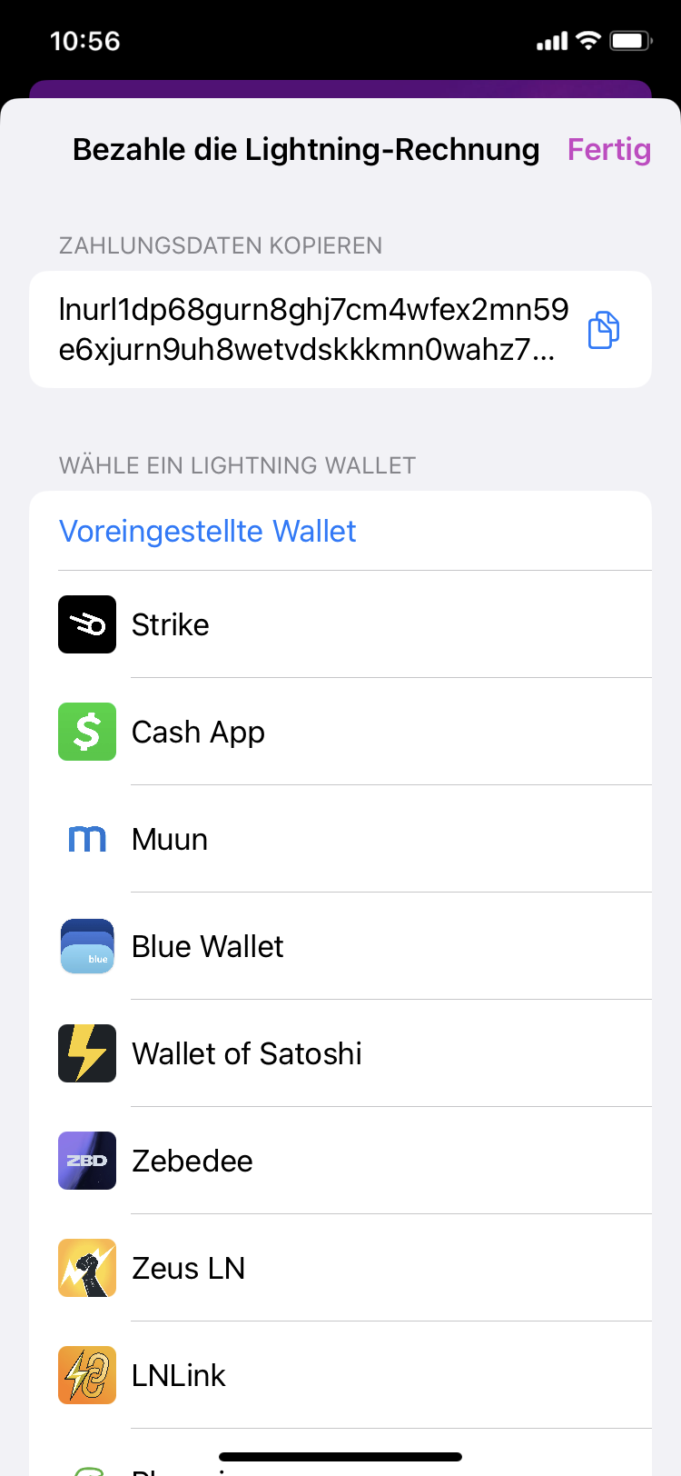 Nostr lightning wallet