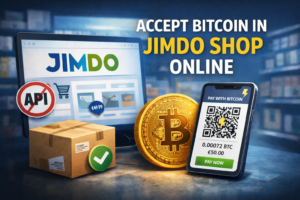 accept bitcoin in Jimdo shop online