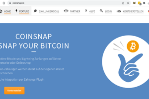 Coinsnap - Bitcoin und Lightning Zahlungsanbieter