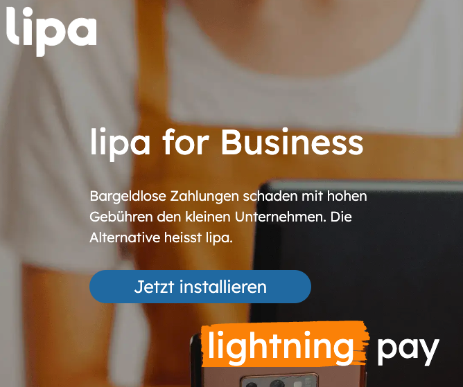 Lipa for Business Homepage