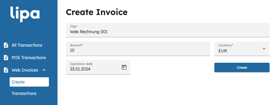 Lipa-Web-Invoice