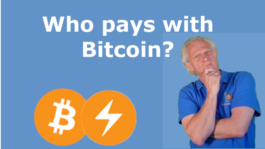 who pays with bitcoin