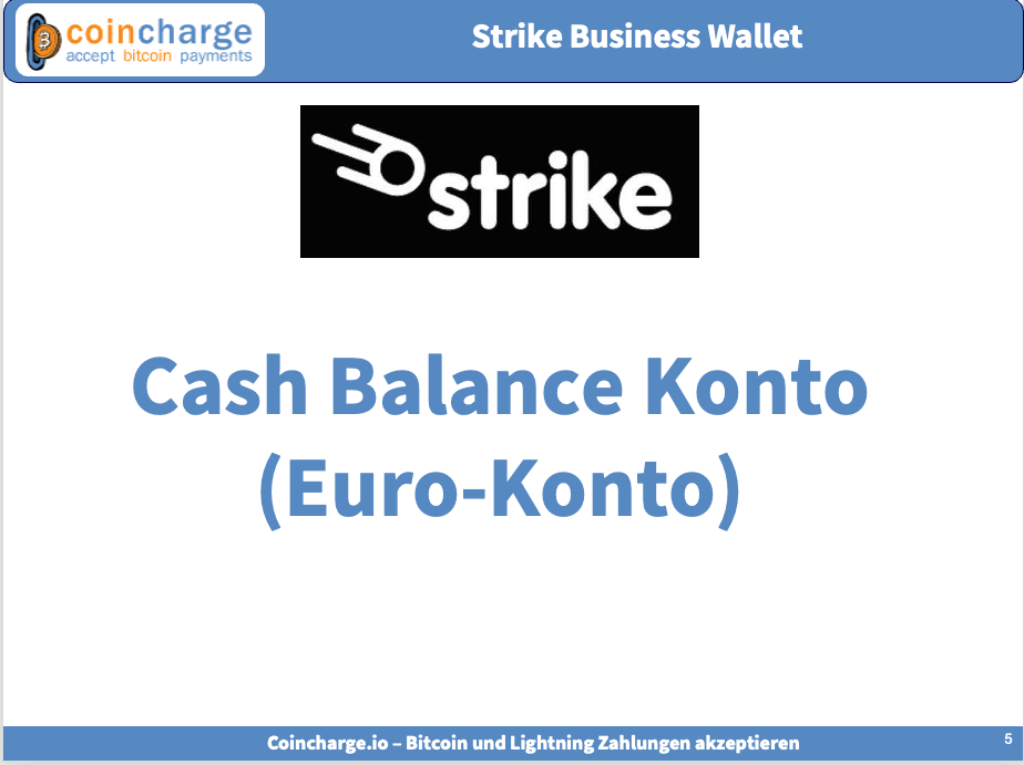 Cash Balance Konto Euro-Konto