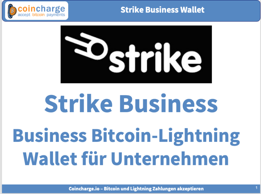 Strike Business - Business Bitcoin-Lightning Wallet für Unternehmen