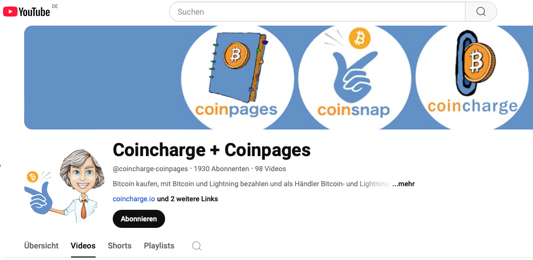 coincharge youtube kanal