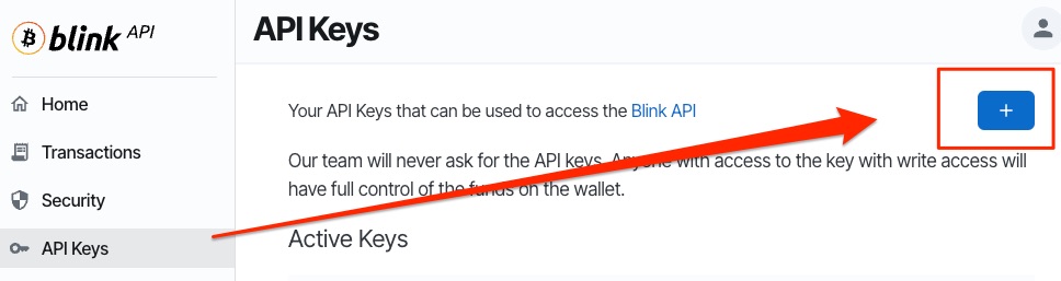 Blink API Key