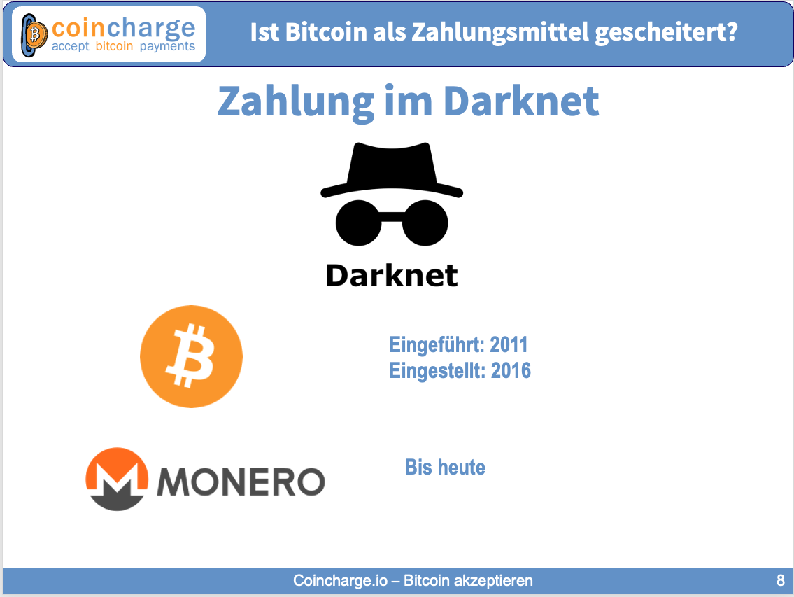 2016 Keine Bitcoin Zahlungen im Darknet