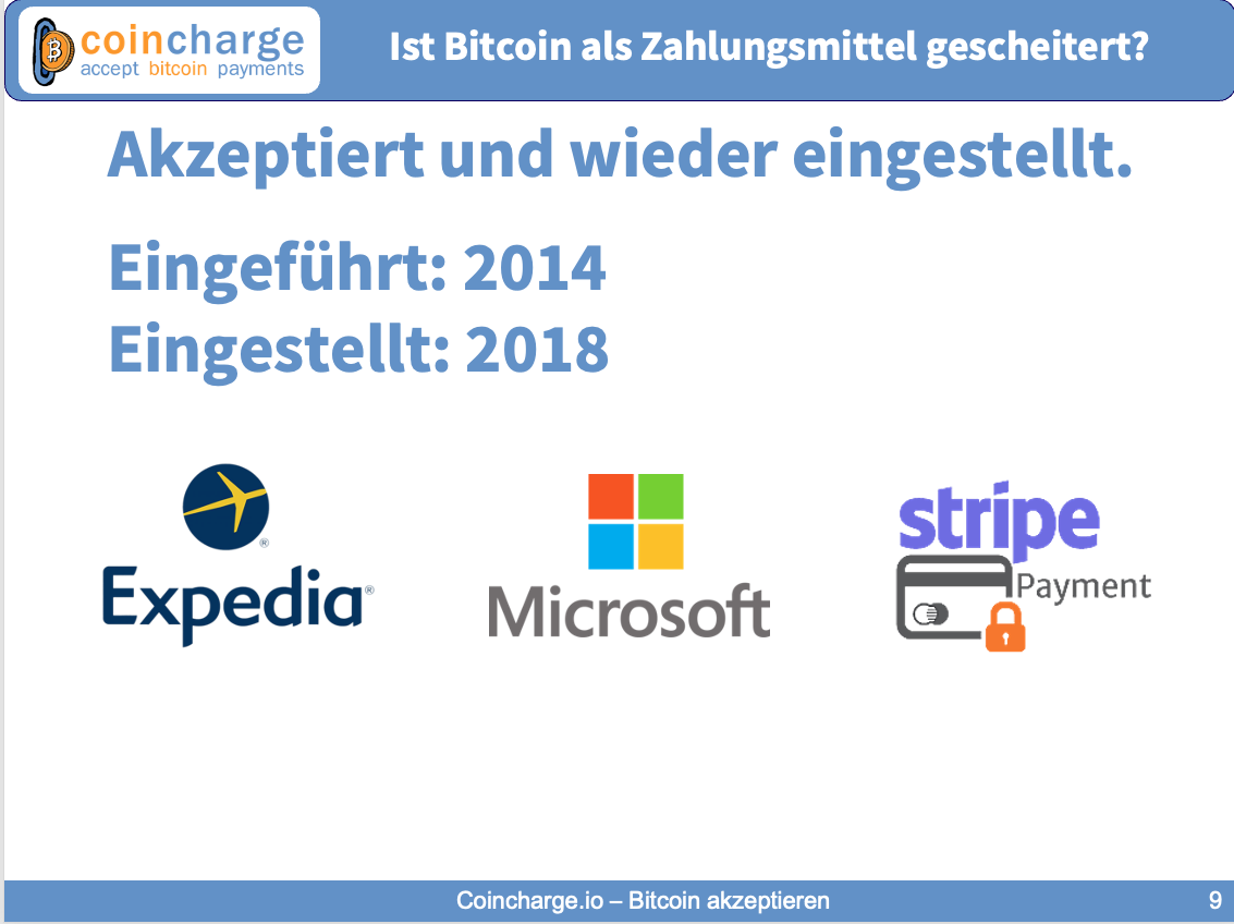 Bitcoin als Zahlungsmittel