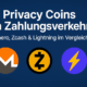 Privacy Coins für anonyme Zahlungen: Monero, Zcash & Lightning im Vergleich