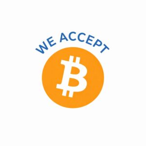 We accept Bitcoin