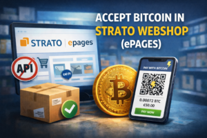 Bitcoin im Strato Webshop akzeptieren