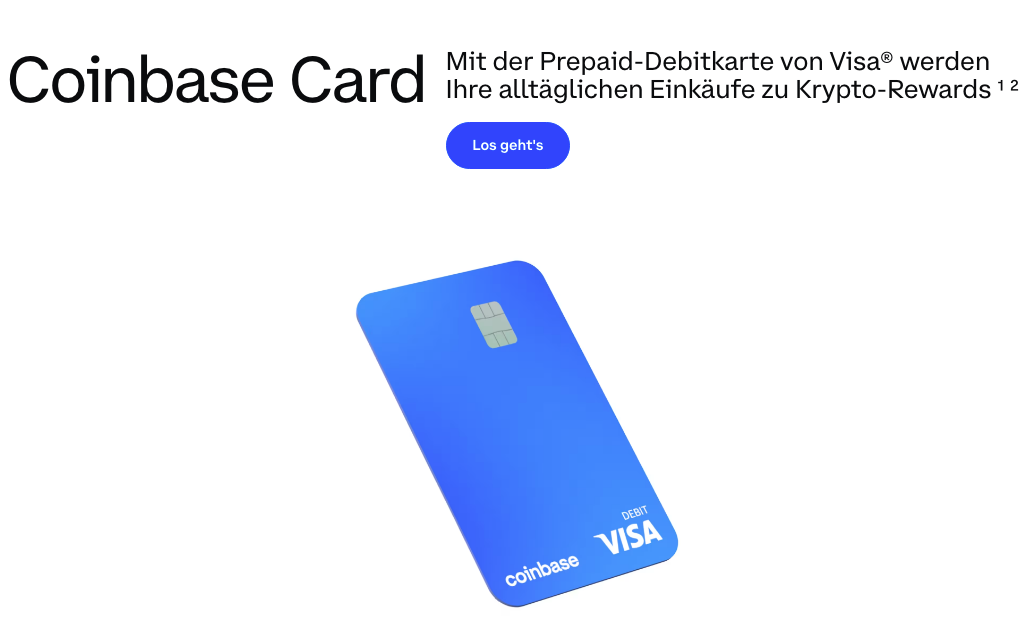 Coinbase prepaid Debitkarte Coinbase prepaid Debitkarte