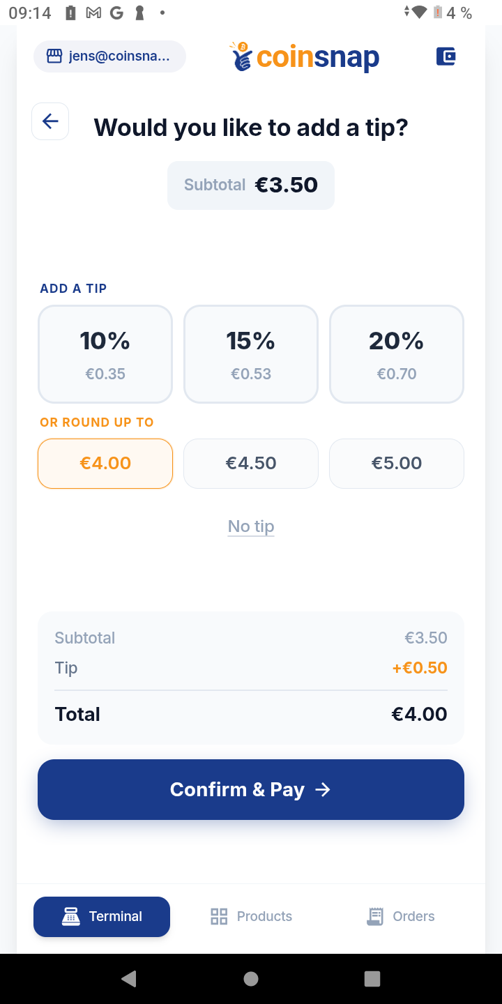 Tip function